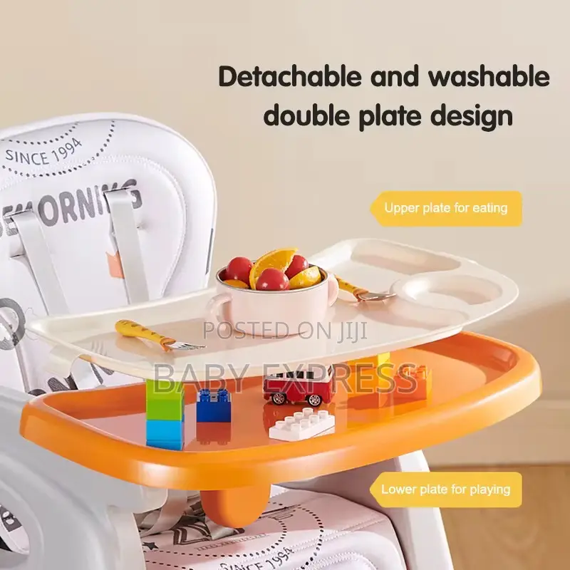 3-in-1 Baby High Chair – Feeding, Study Play Station