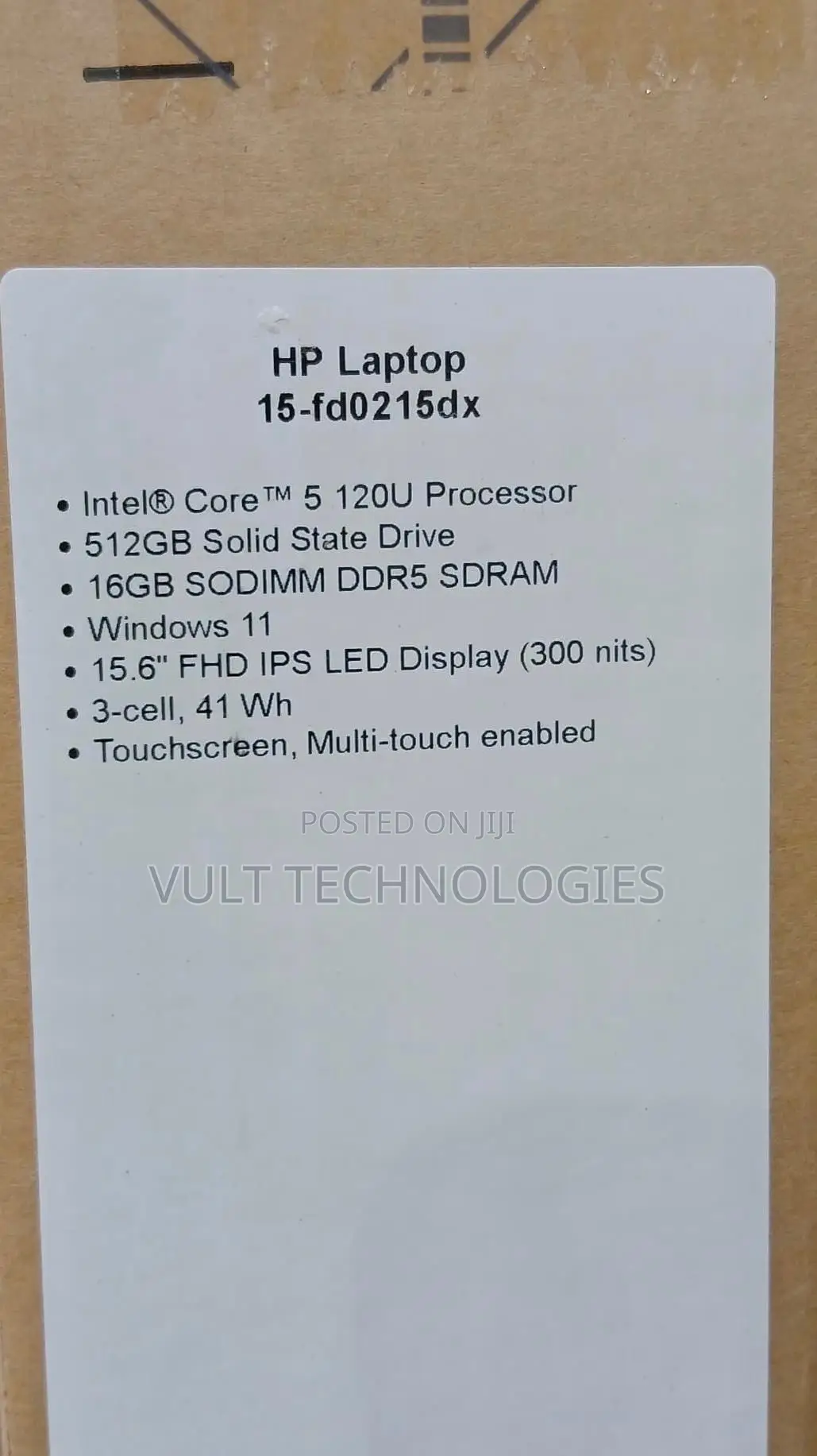 New Laptop HP 15-fd0290ns 16GB Intel Core 5 SSD 512GB