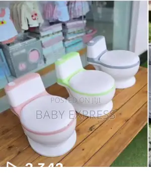 Baby Potty Designed Like an Adult Toilet. Comfortable, Easy to Clean.