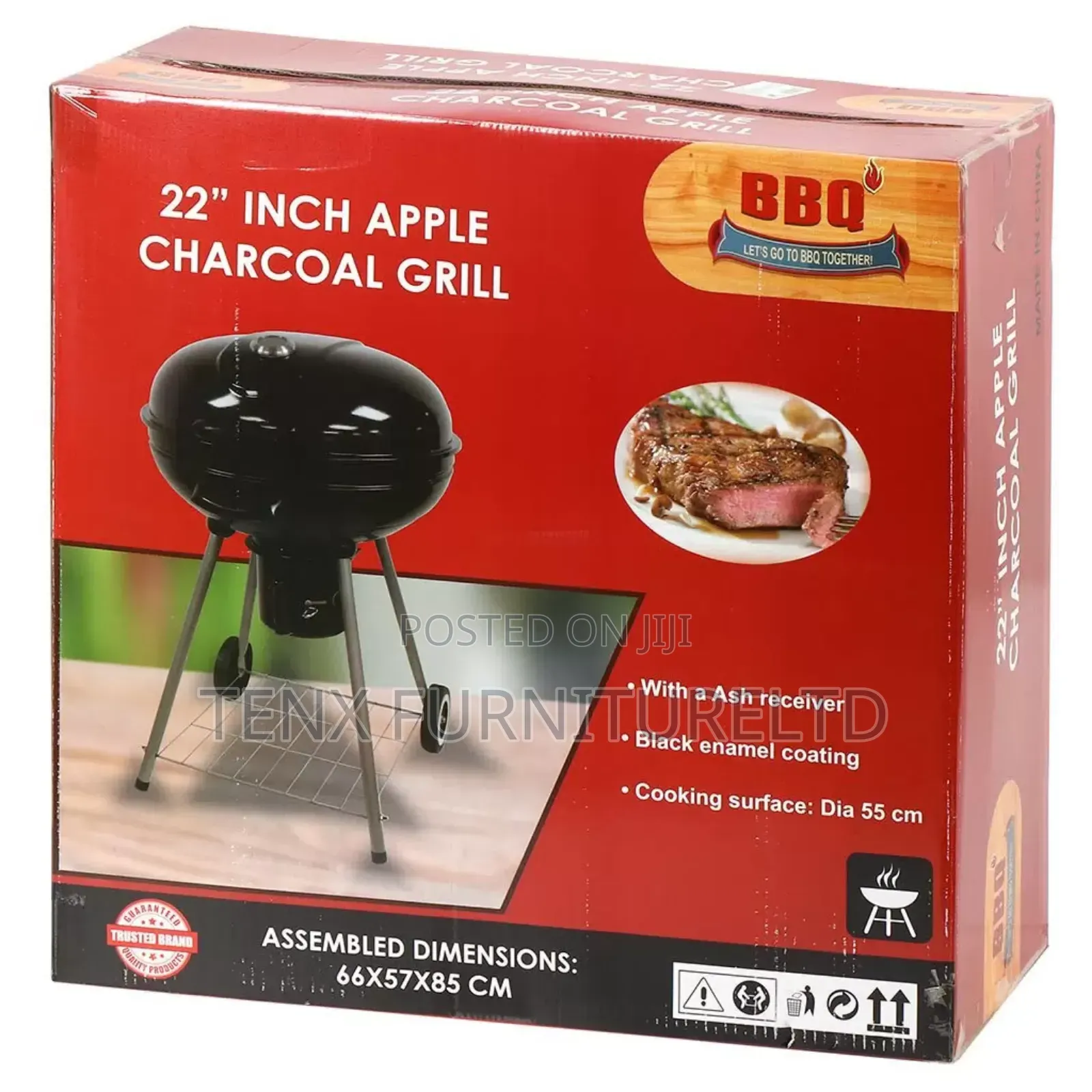 Barbecue Grill (Oval) Black