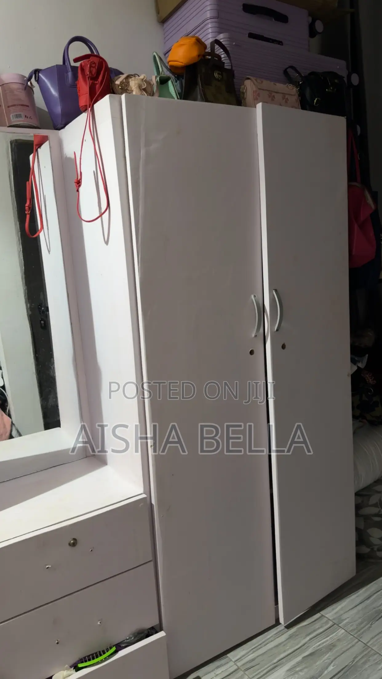 Double Wooden Wardrobe for Sale
