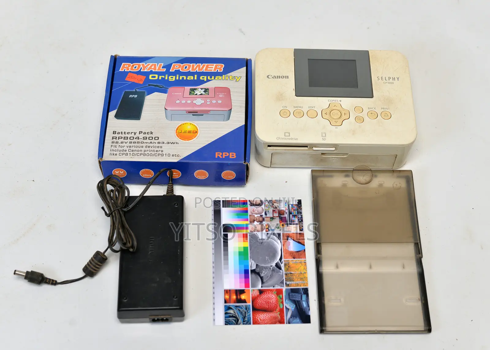 Canon Selphy Cp1000 Compact Photo Printer + External Power Pack