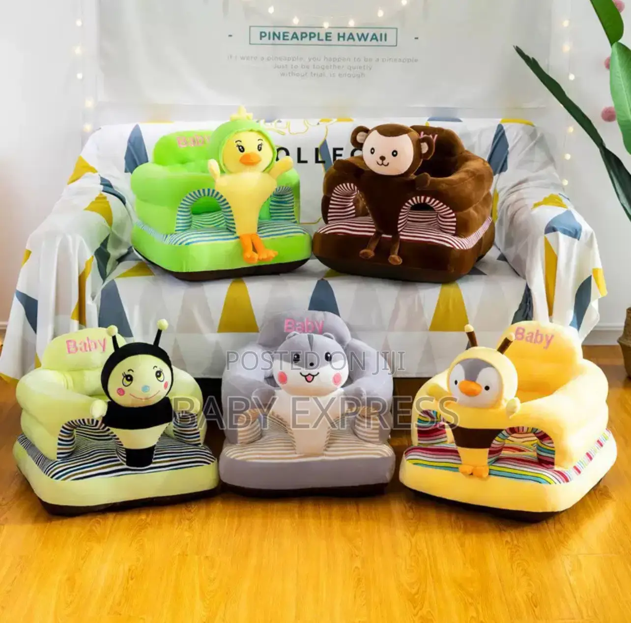 Baby Sit-Up Support Cushion Toy – Soft Plush Learning Seat for Infants