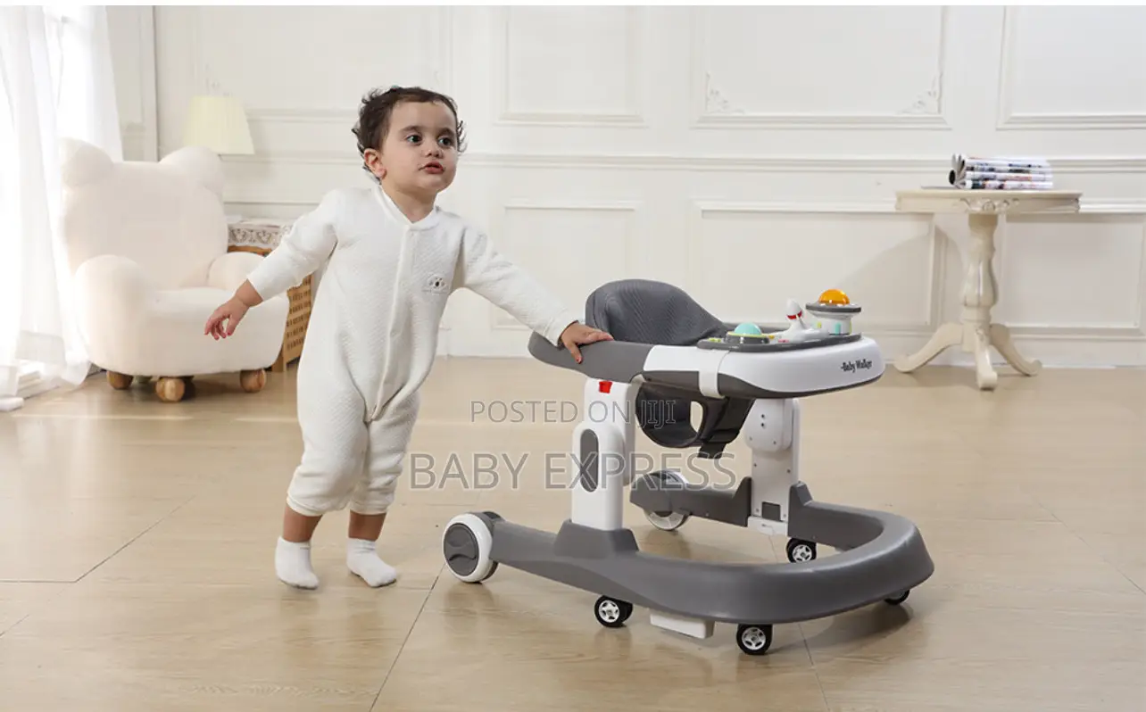 Foldable Baby Walker – Adjustable Height, Strong Easy to Store.