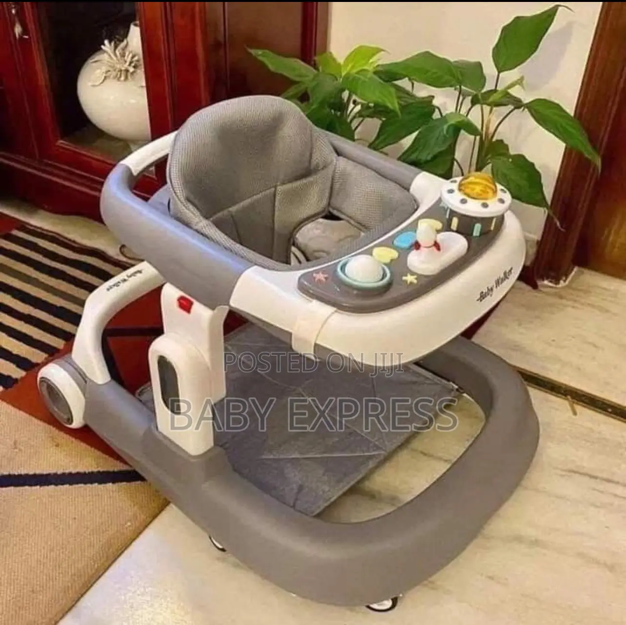 Foldable Baby Walker – Adjustable Height, Strong Easy to Store.