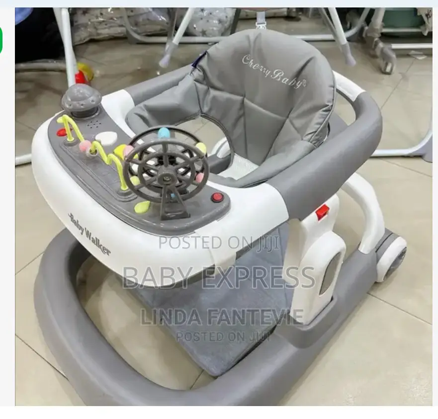 Foldable Baby Walker – Adjustable Height, Strong Easy to Store.