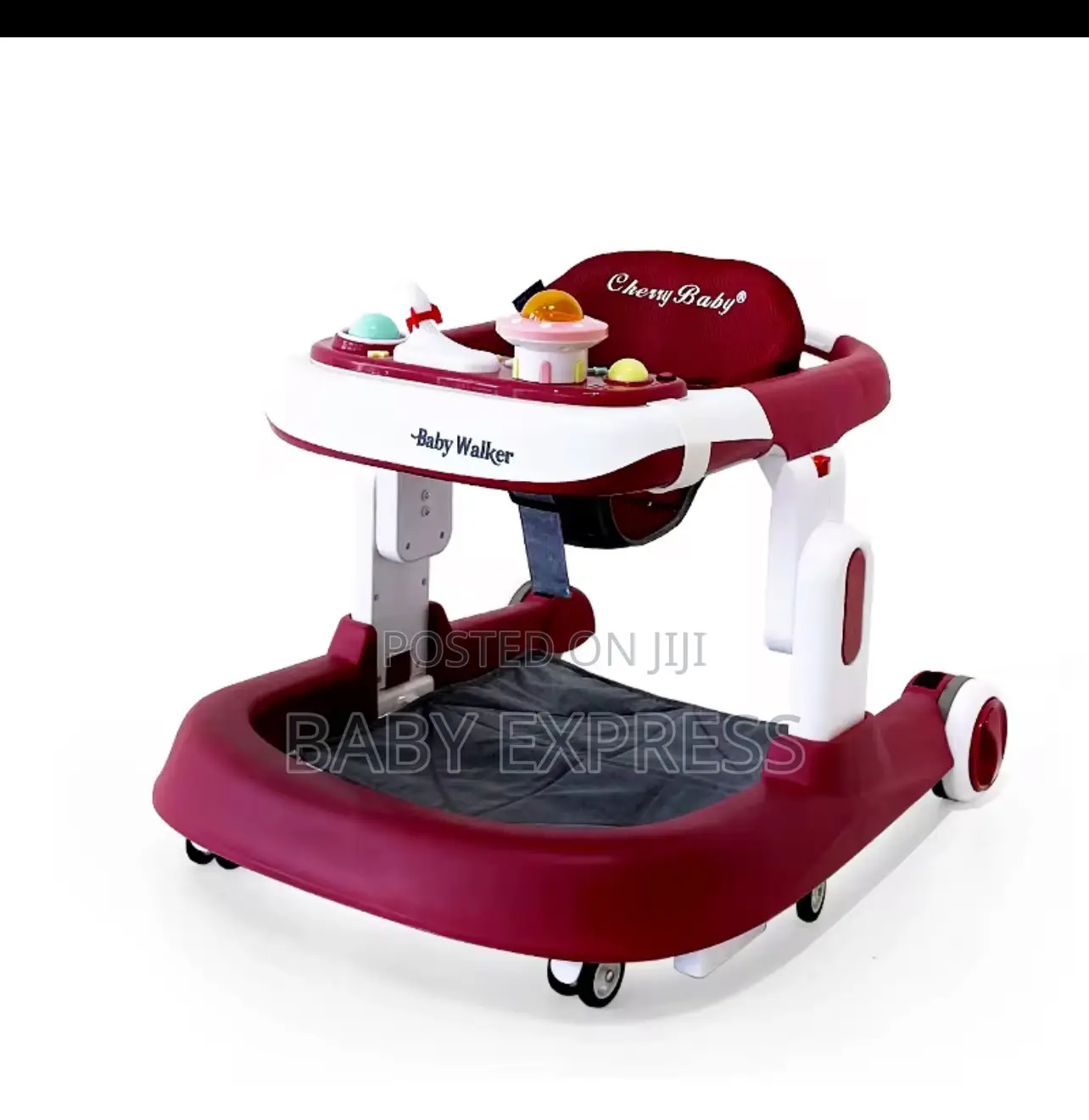 Foldable Baby Walker – Adjustable Height, Strong Easy to Store.