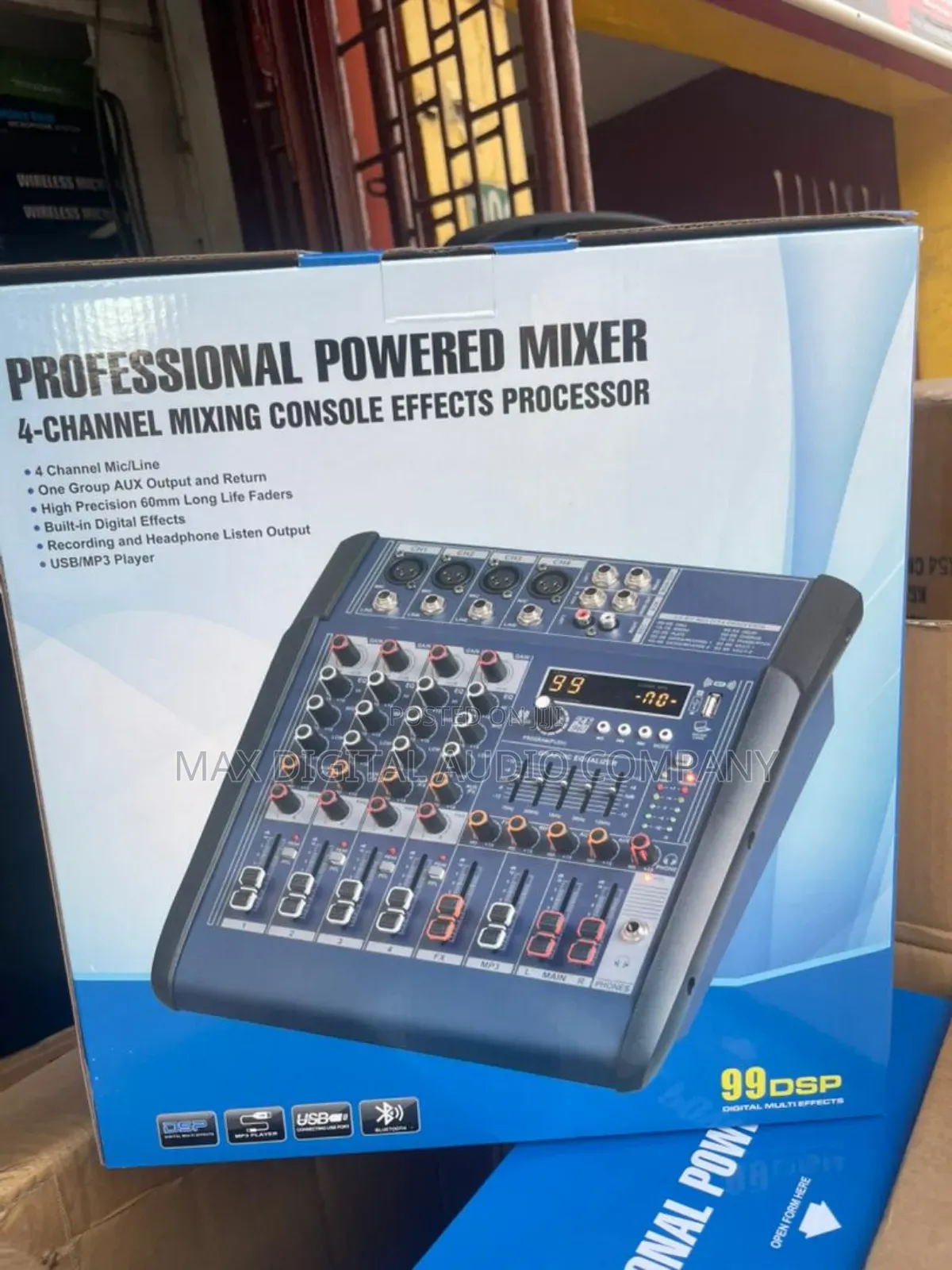 4 Channel Powered Mixer