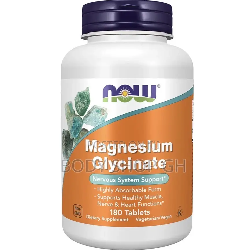 Magnesium Glycinate 100 Mg, Highly Absorbable Form, 180 Tablets