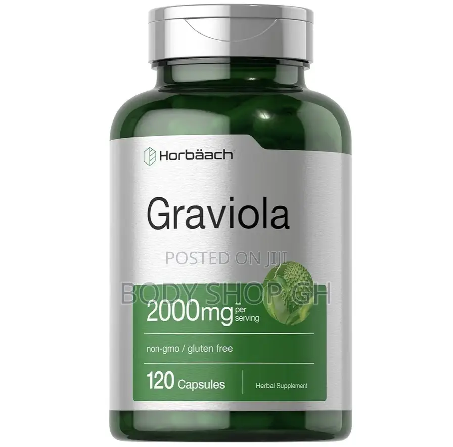 Horbäach Graviola Capsules | 120 Count | Soursop (Annona Muricata)