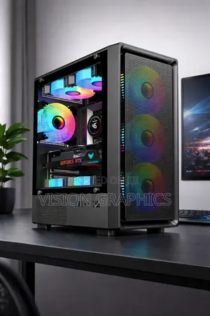 Gaming Pc Case Atx With Complete Fans 8 Rgb Fans