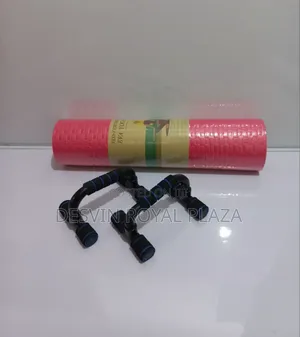 Yoga Mat + Push Up Bar