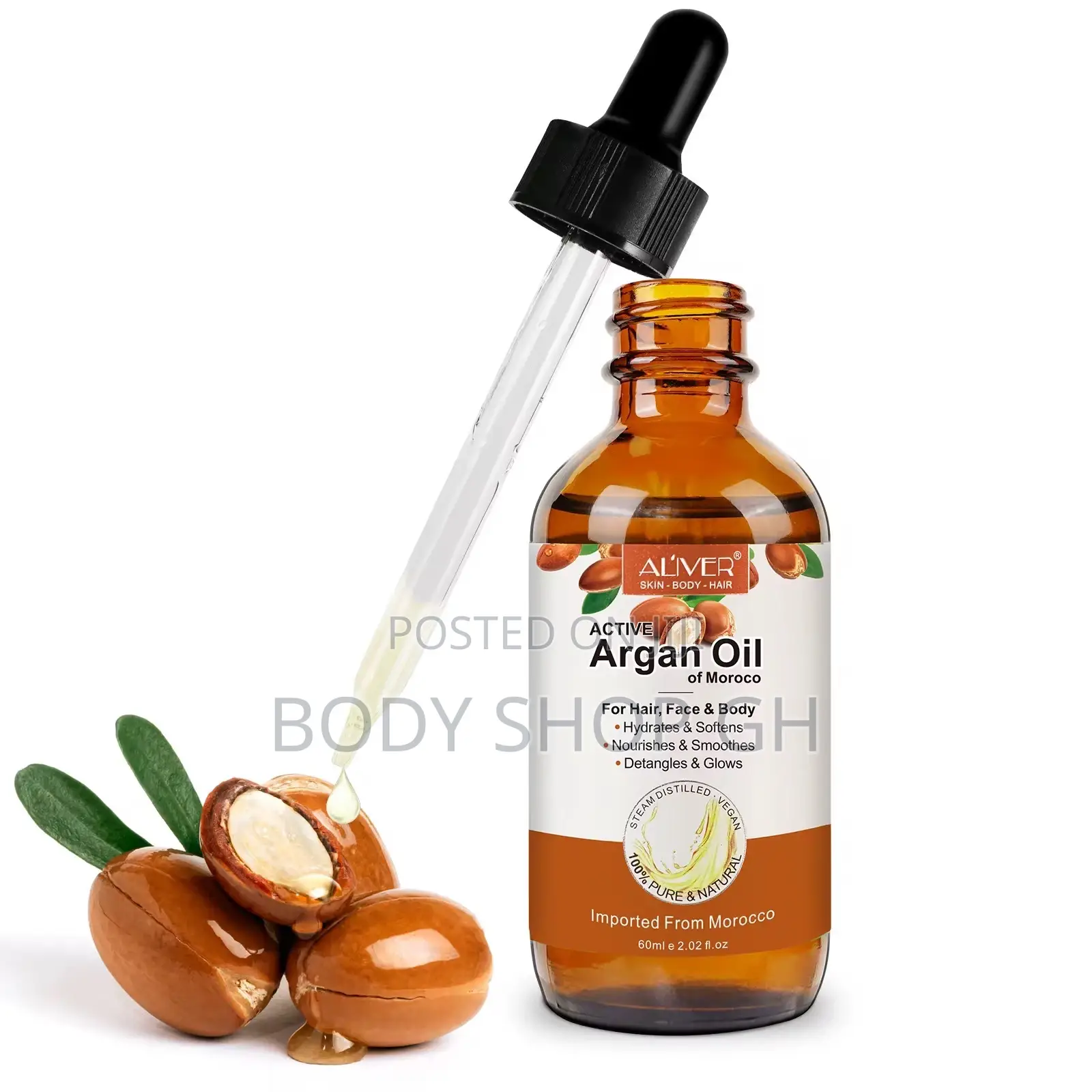 Organic Moroccan Argan Oil + Coconut Oil – 100% Pure Cold-pressed