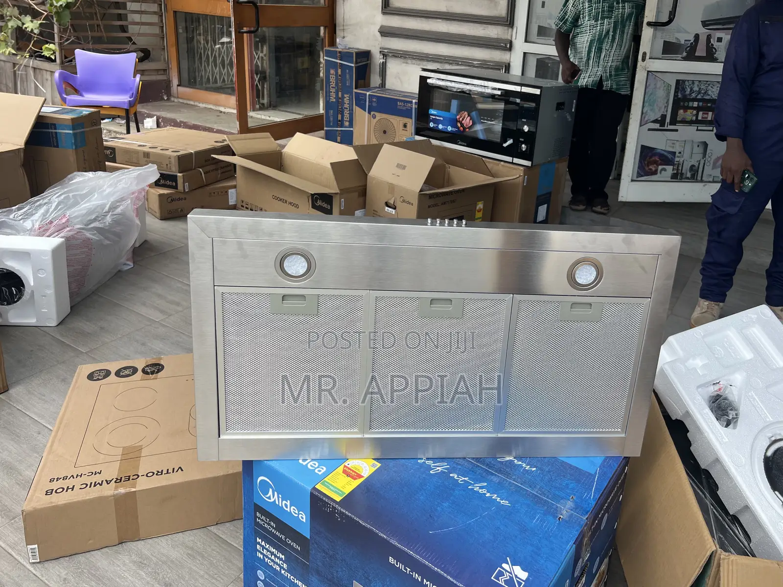 Authentic Midea 90m21-S Built in Hood Extractor(Gray)90cm