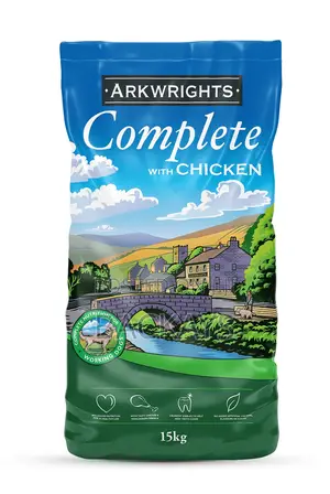 Arkwrights Complete Dog Food 15kg - For Working Active Dogs - Adenta