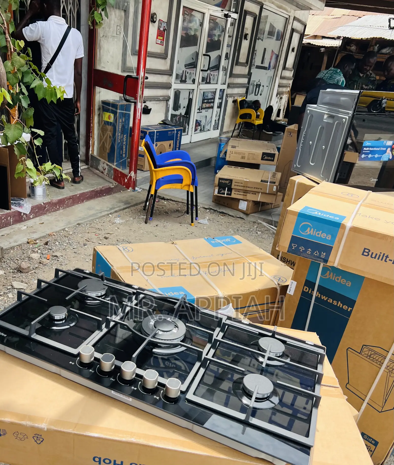 Get Authentic Midea 90gq095 90cm 5 Gas Hob(Glass) 