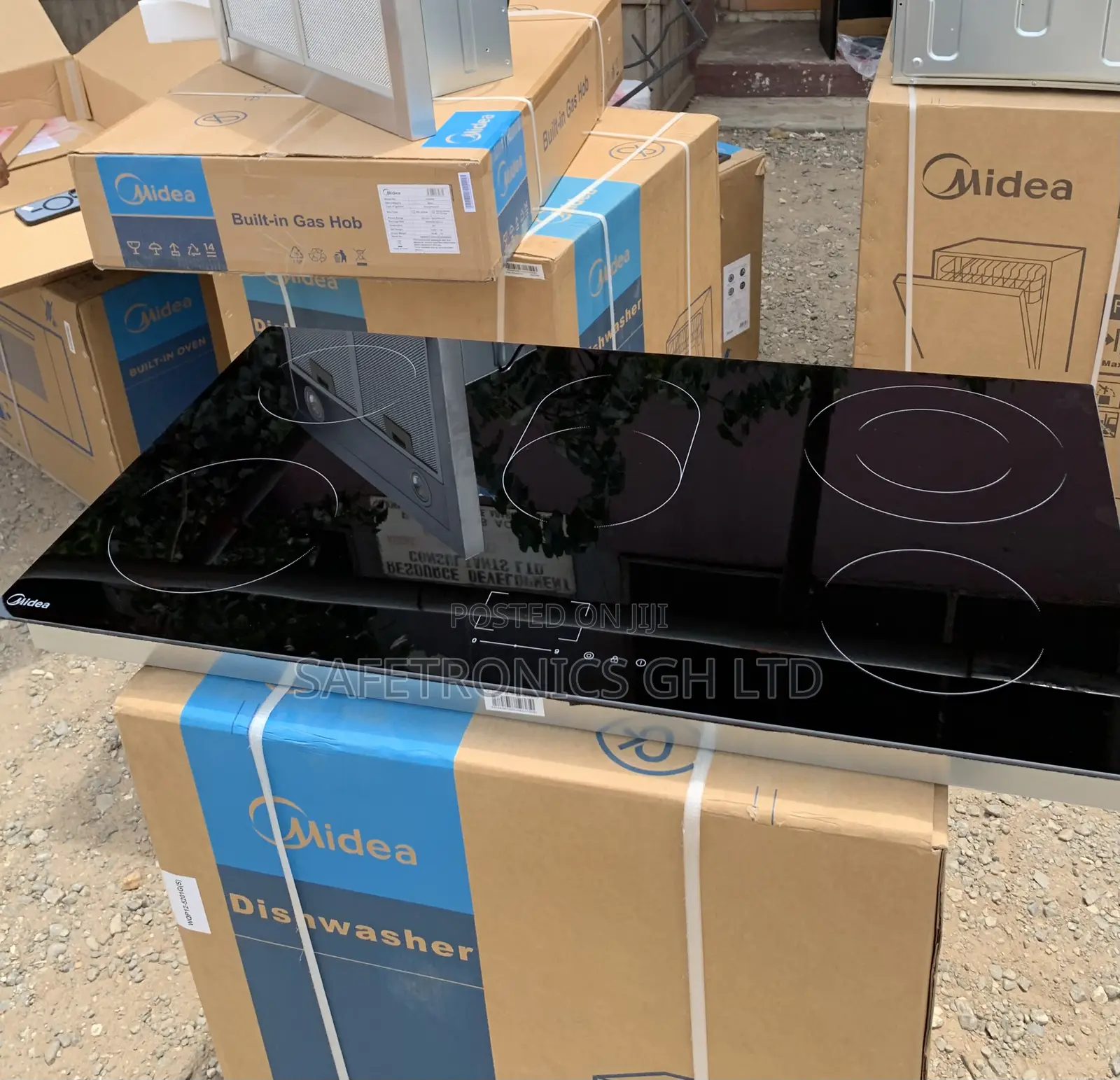 Adorable Black Auto Ignition 5 Burner Electric Midea Hob Sku: Mc-Hv848
