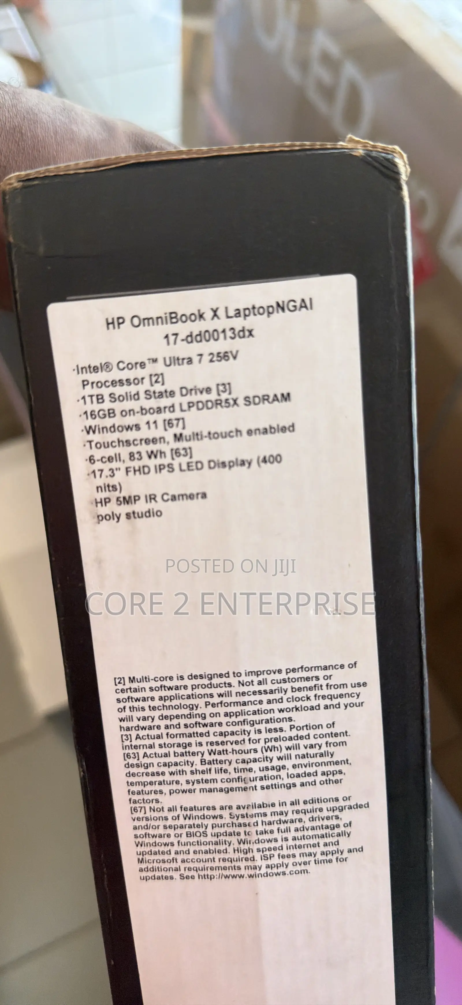 New Laptop HP 16GB Intel Core Ultra 7 SSD 1T