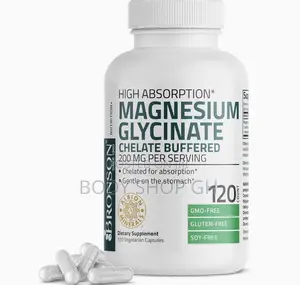 Magnesium Glycinate 200 Mg Chelated for High Absorption, 120 Caps