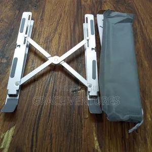 Portable Adjustable Aluminum Laptop/Tablet Stand - Silver