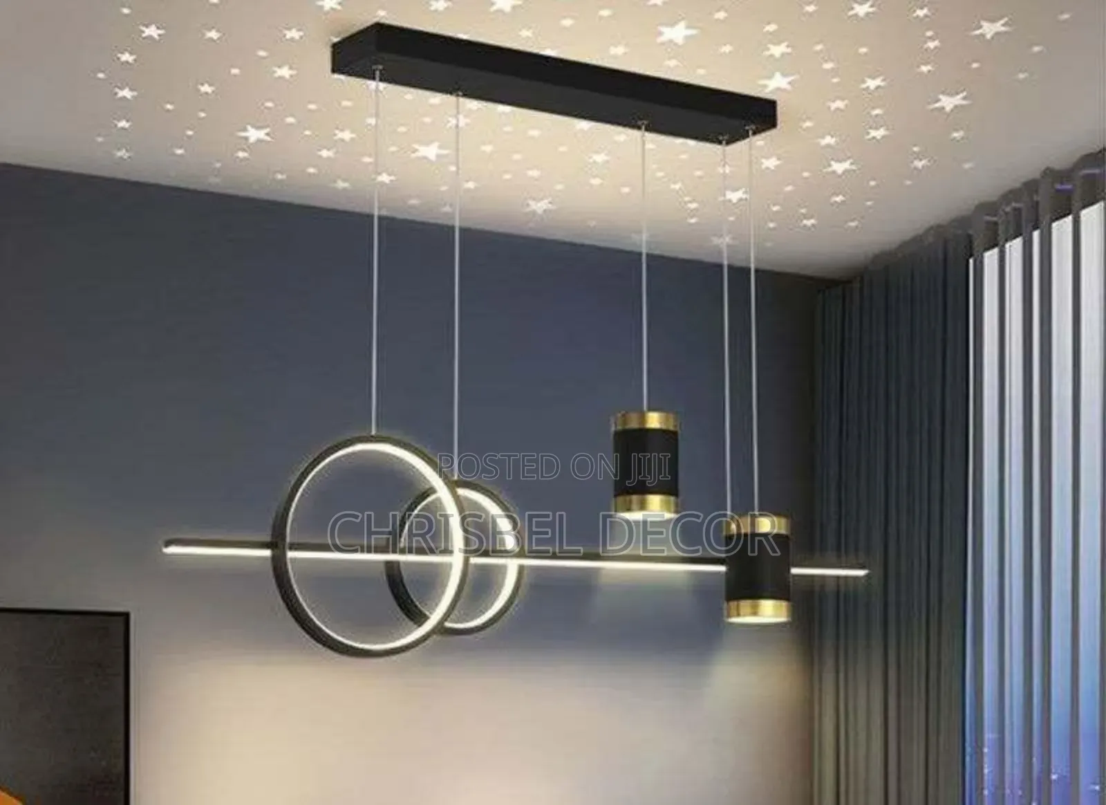 Stylish Chandelier With Stars