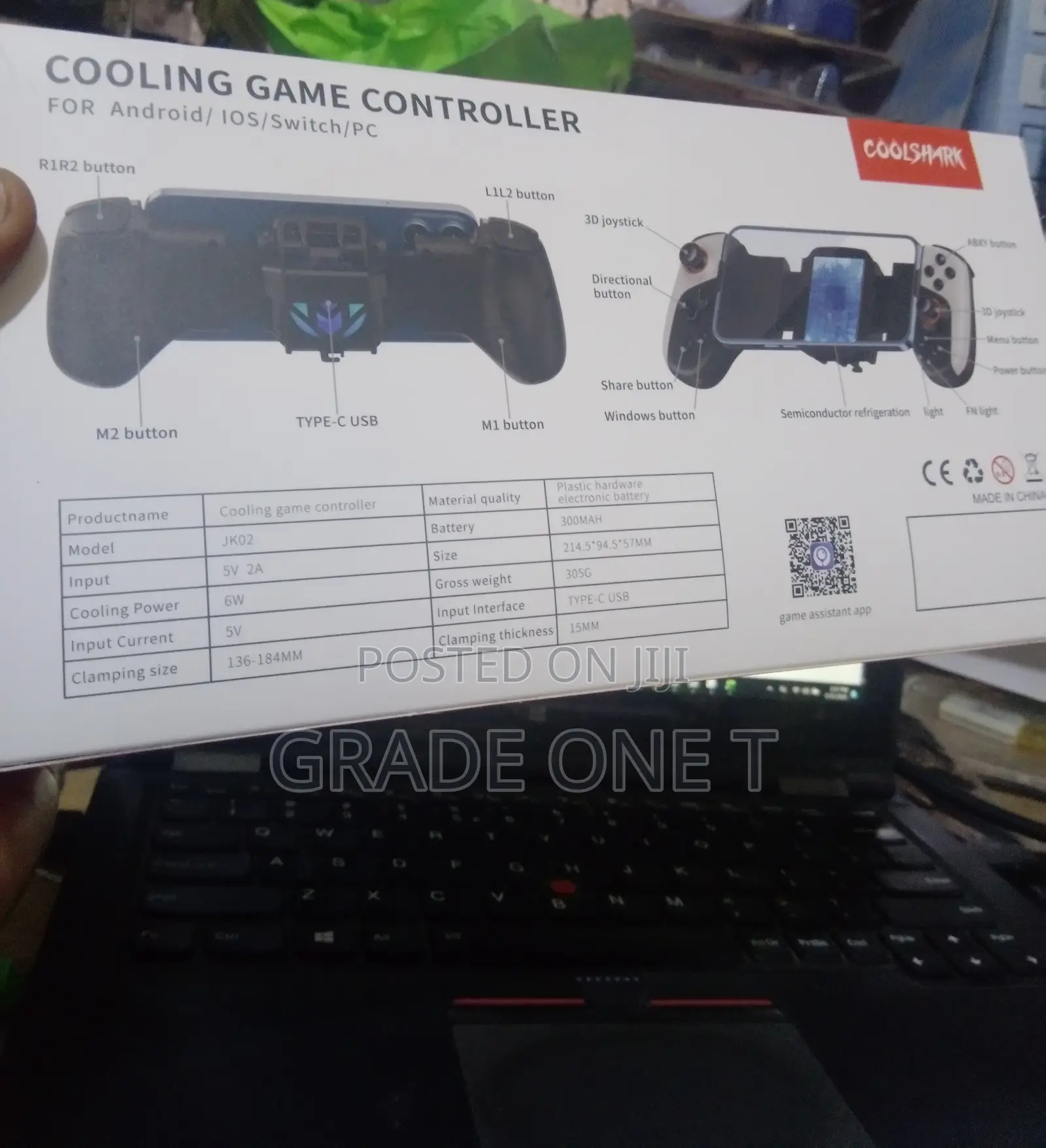 Wireless Cooling Game Controller