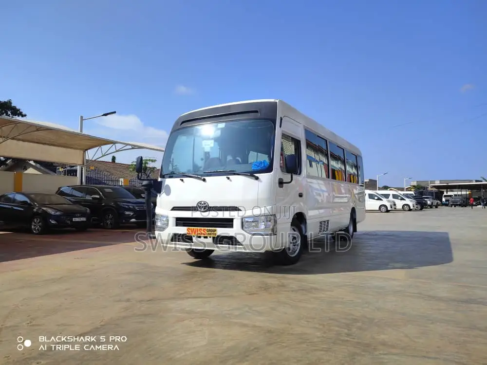 New Toyota Coaster 2025 White