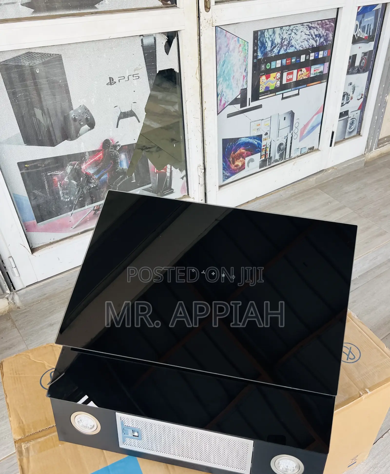 Elegant Black Midea 60cm Tempered Glass Hood Extractor(60j72-B)