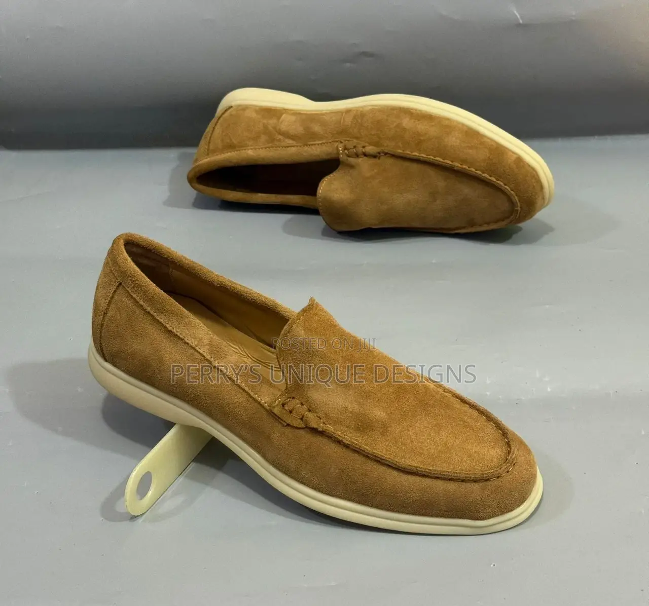 Desert Elegance Suede Loafers