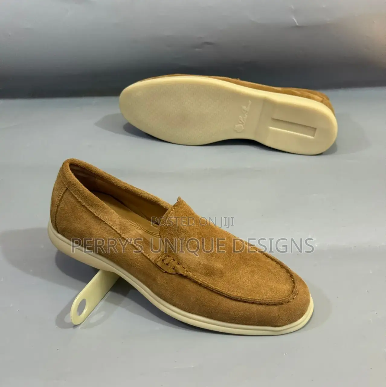 Desert Elegance Suede Loafers