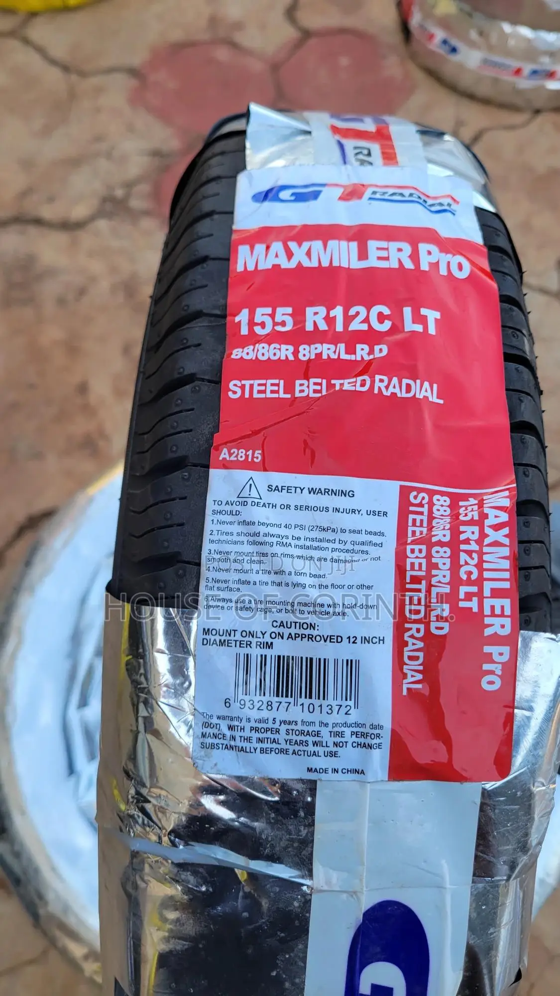 155r12c Gt Radial Maxmiller Pro 88/86 8pr