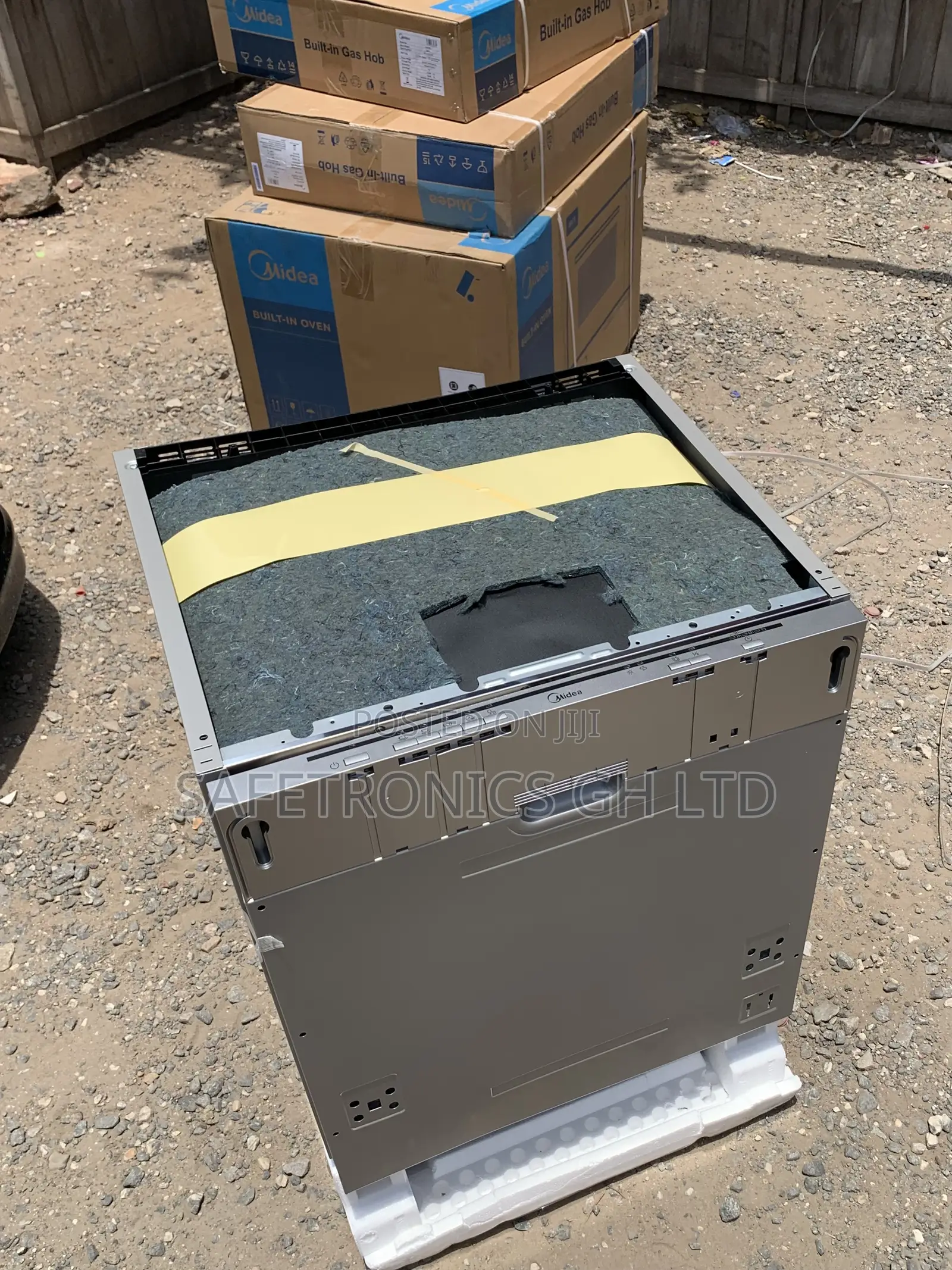 Newly Bulky Midea Dishwasher 14 Plates Grey Electric Inbuilt