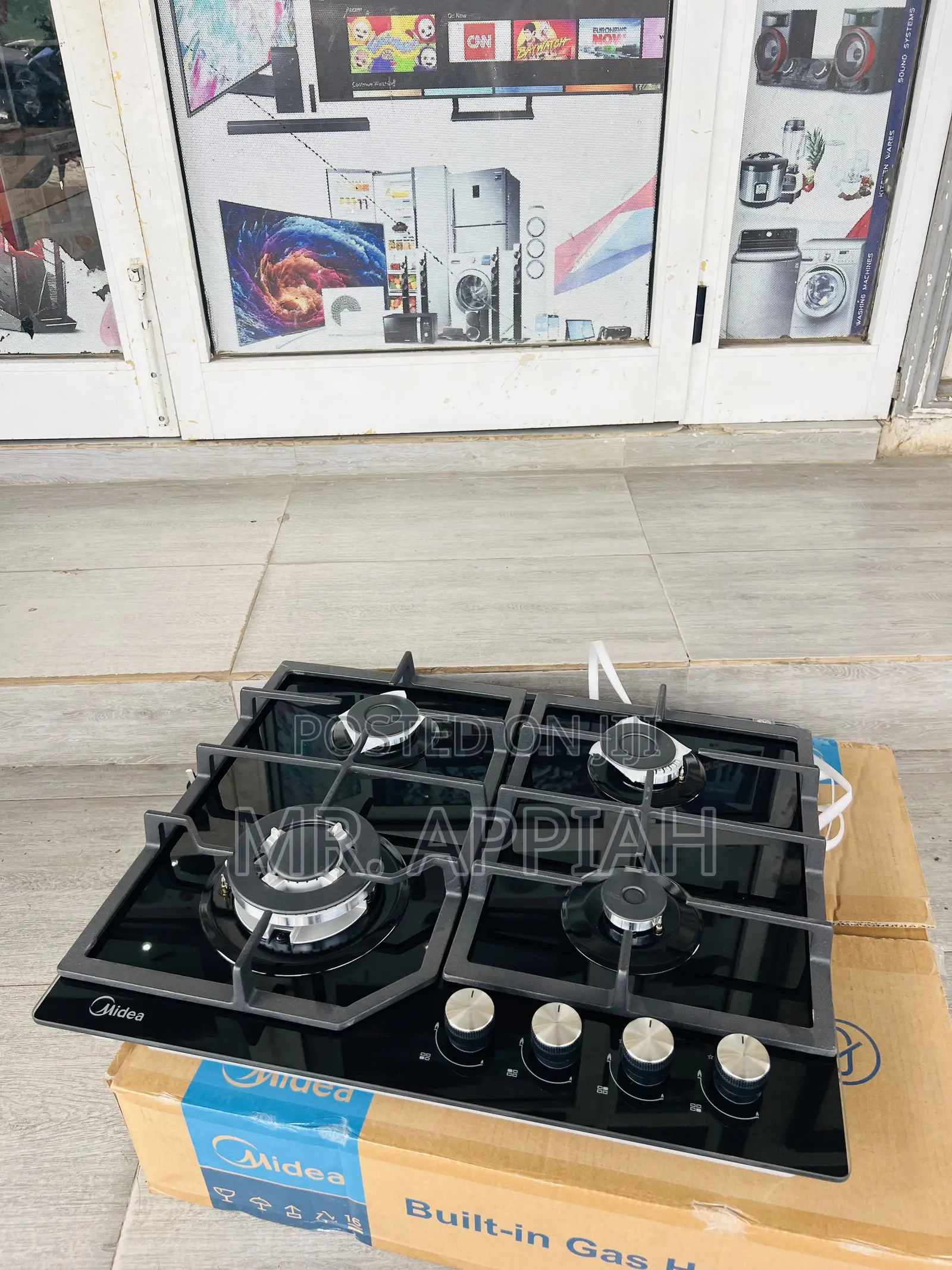 Choose Unique Midea 60cm Built in Tempered Glass Hob(Black) 