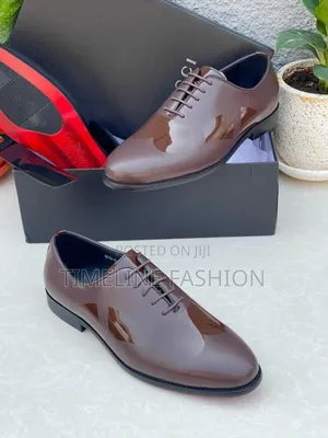 Gucci Executive Men's Luxury Shoes 39-46 Coffee Brown