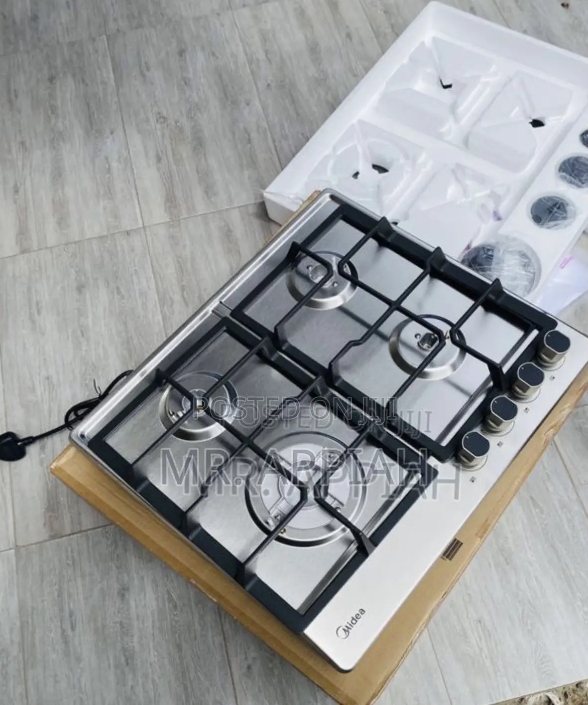 Order Adorable Midea 60g40me Built in 4 Gas Auto Ignition Hob(Gray) 