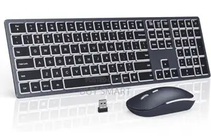 Jomaa Backlit Wireless Keyboard Mouse Combo