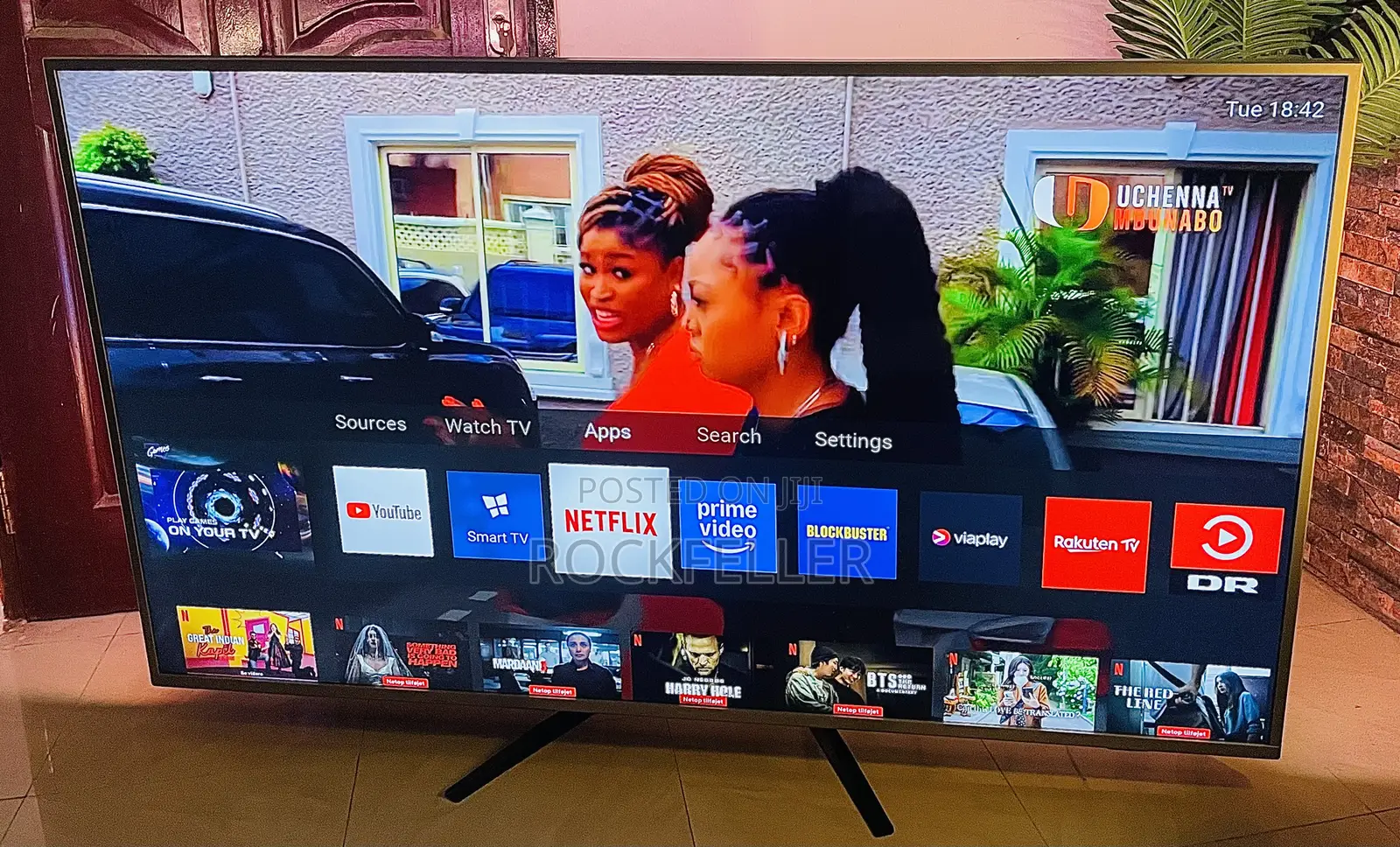Uk Used Philips Smart Uhd HDR Digital Satellite 65 Inches