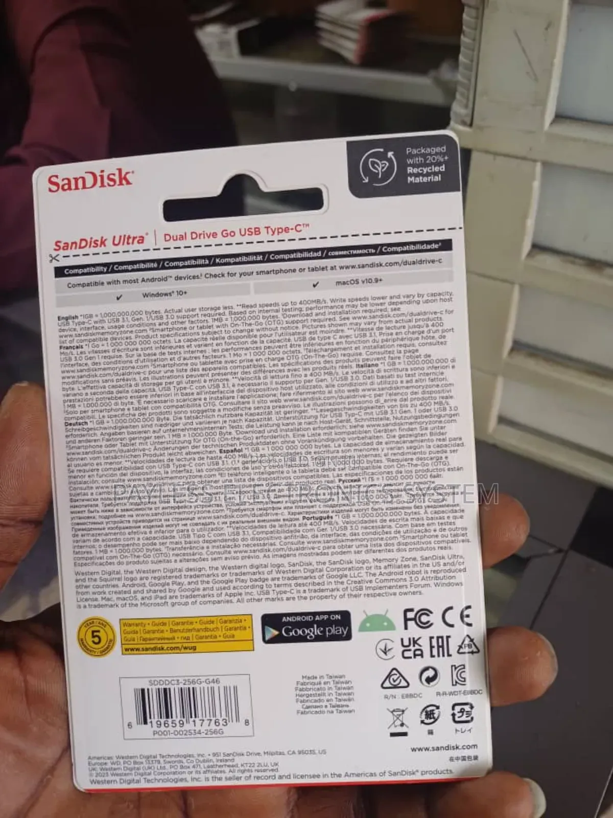 Sandisk 128gb Ultra Type C Dual Pendrive