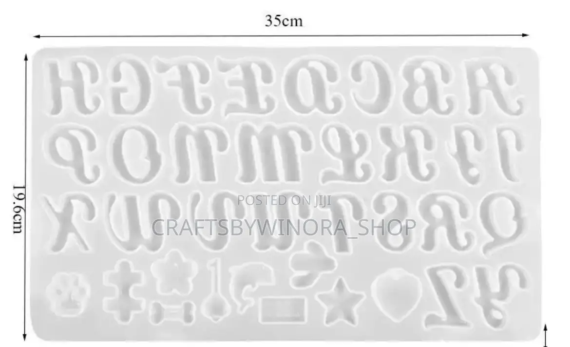 Big Cursive Alphabet Mould