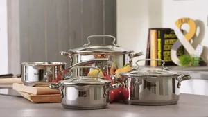 Tefal 7pcs Stainless Steel Cookware Set