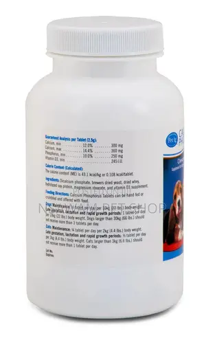 Calcium Phosphorus Tablets for Dogs Cats