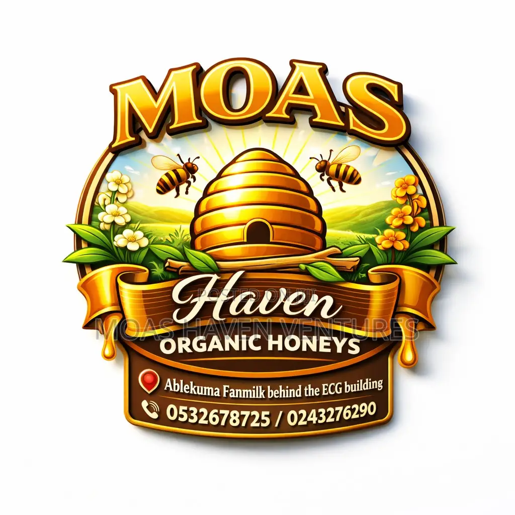 Moas Haven Organic Honey.