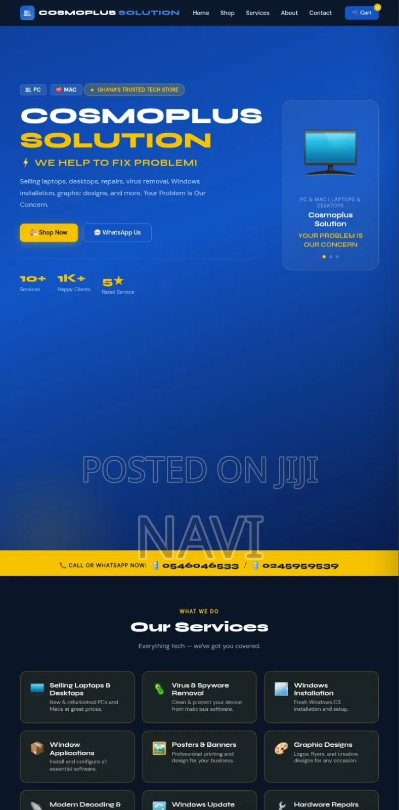 Business Website and Mobile App