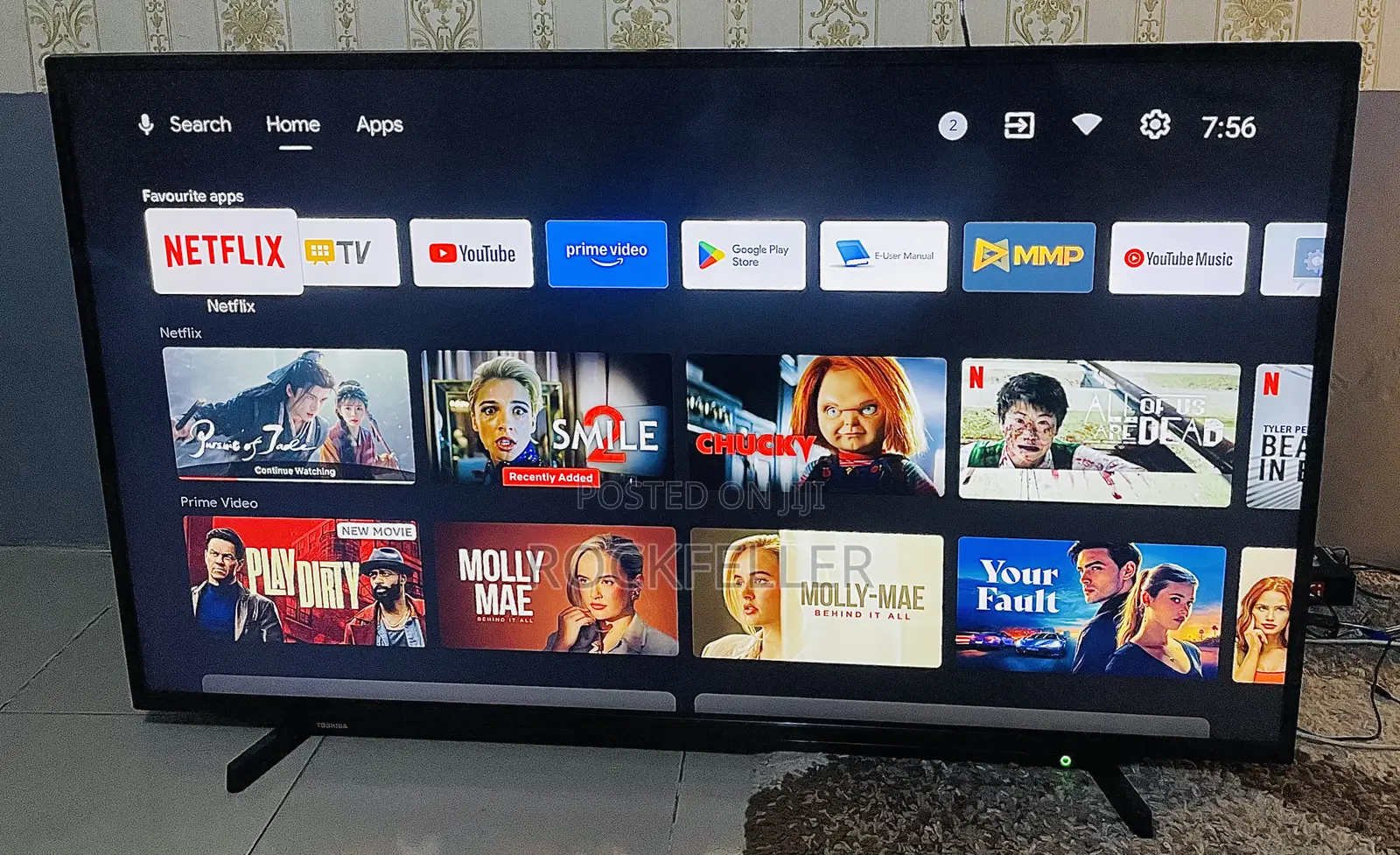 Uk Used Toshiba Android Smart Uhd Hdr10 Digital Satellite 55inch