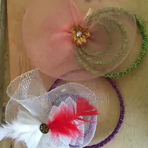 White Fascinator