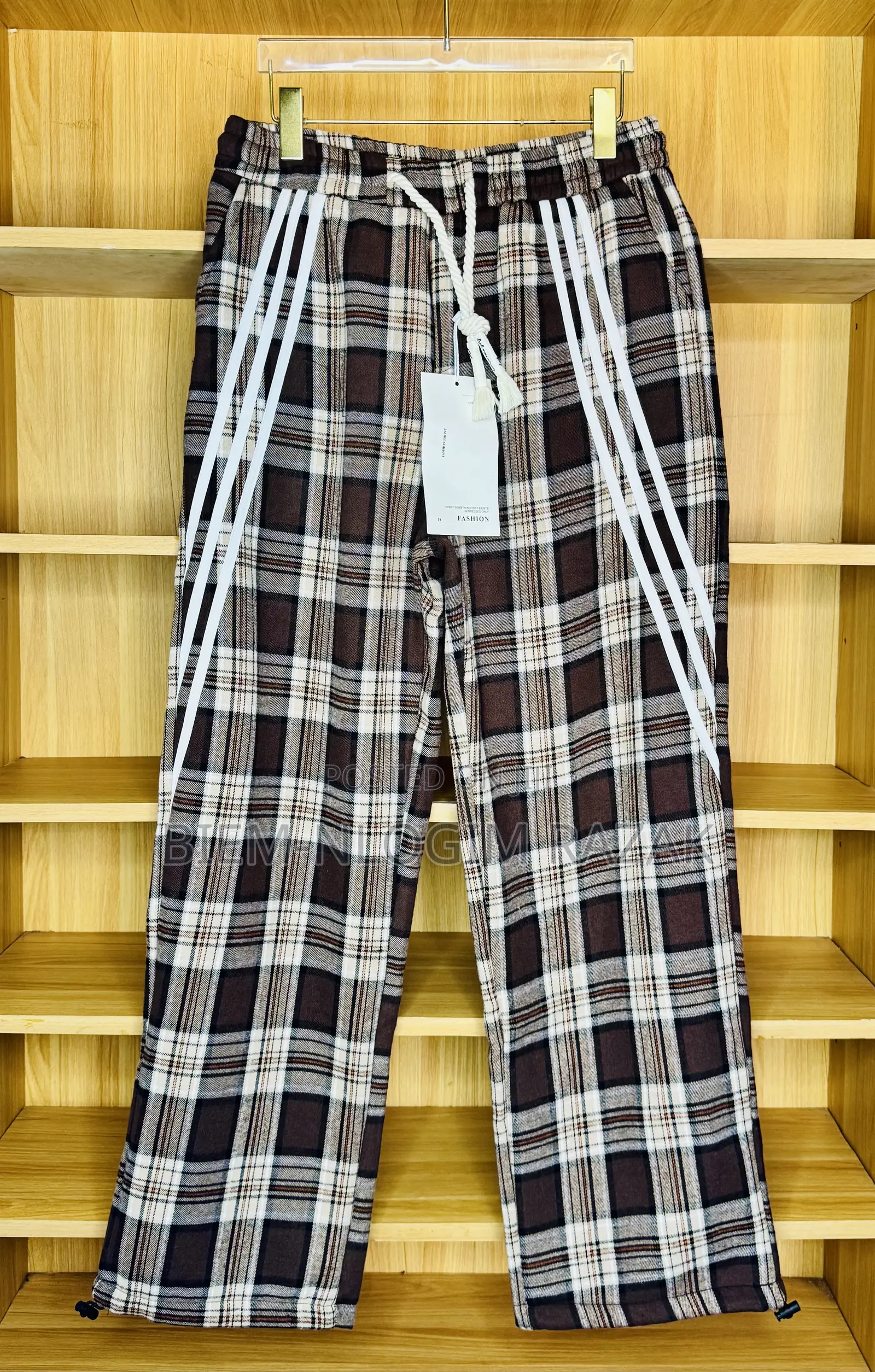 Original Thick and Heavy Check-Check Sweatpants (Joggers) Available