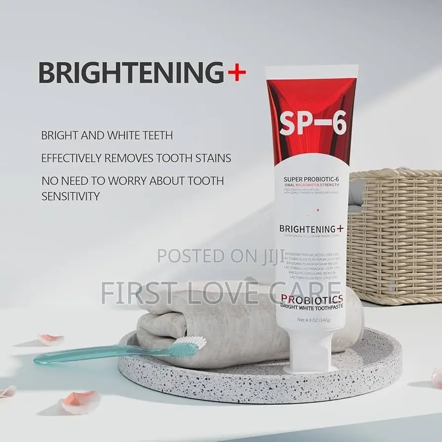 Sp-6 Probiotic Whitening Toothpaste -Enhanced Formula With 6 Probiotic