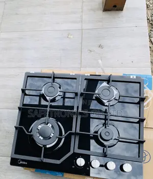 Choose Midea 60cm Black 4 Gas Inbuilt Hob Electric Burner