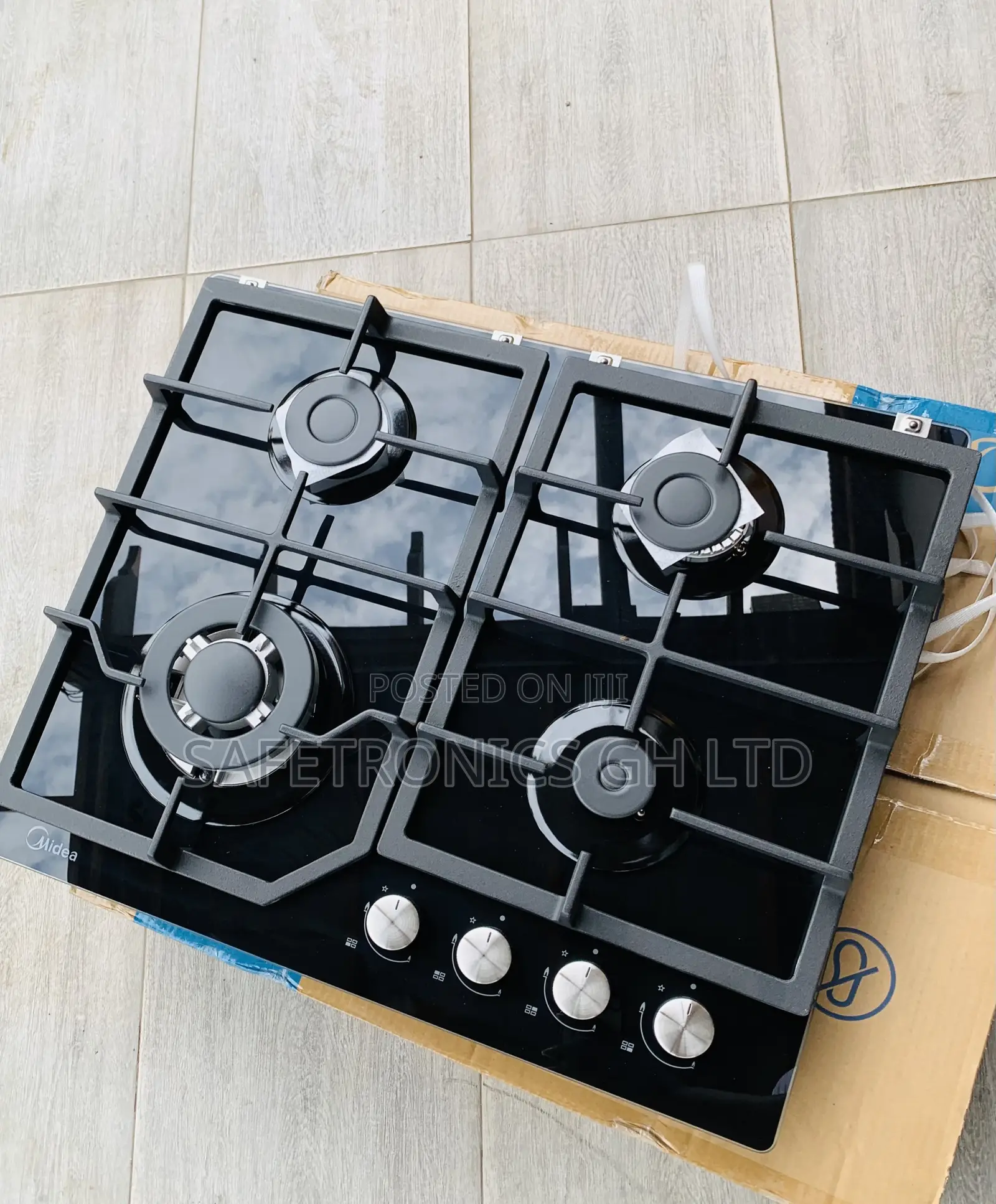 Just Buy Midea Electric 4 Gas Tempered 60cm Inbuilt Burner