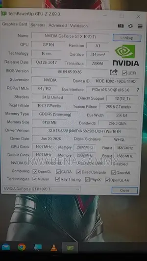 Gainward GTX 1070 Ti 8gb